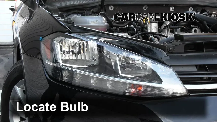 2019 Volkswagen Golf SportWagen S 1.4L 4 Cyl. Turbo Luces Faro delantero (reemplazar foco)